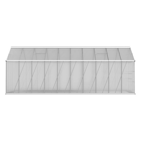 NNEDSZ Greenfingers Greenhouse Aluminium Large Green House Garden Shed 6X2.4M-2