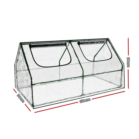 NNEDSZ Greenfingers Greenhouse Flower Garden Shed Frame Tunnel Green House 180x90x90cm-1