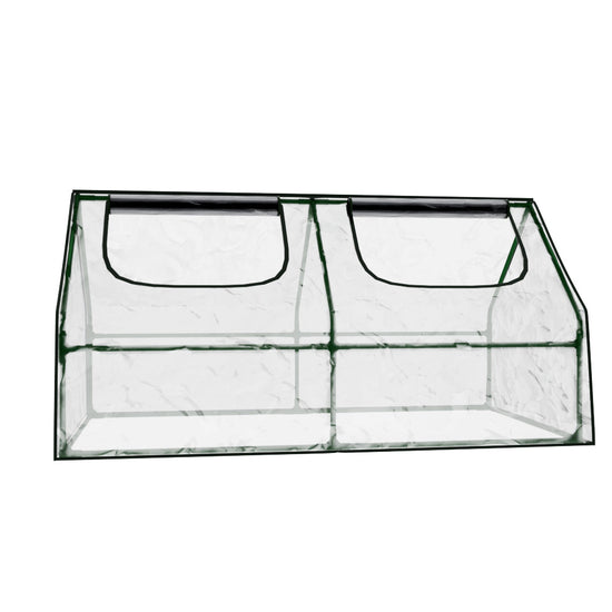 NNEDSZ Greenfingers Greenhouse Flower Garden Shed Frame Tunnel Green House 180x90x90cm-2