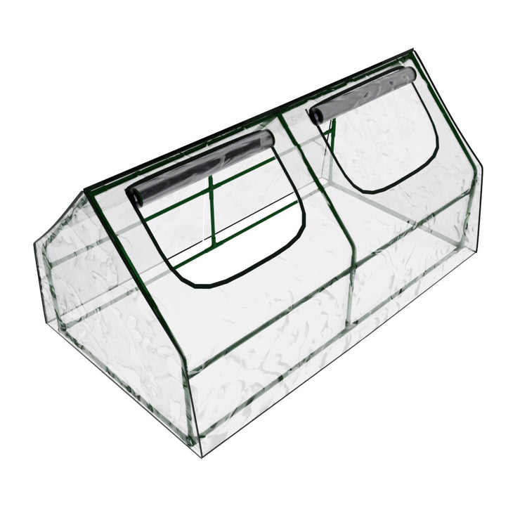 NNEDSZ Greenfingers Greenhouse Flower Garden Shed Frame Tunnel Green House 180x90x90cm-3