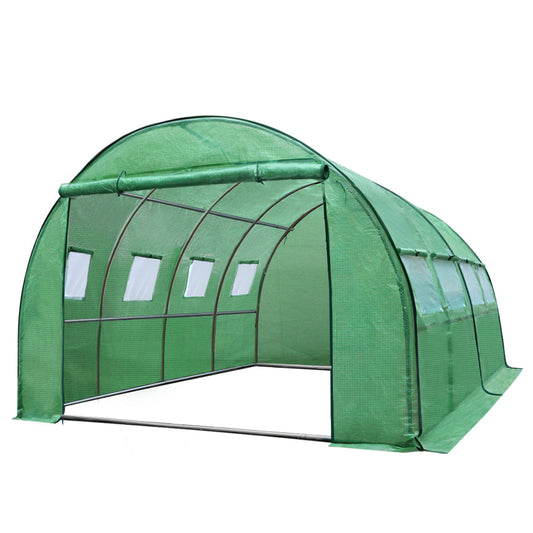 NNEDSZ Greenfingers Greenhouse 4X3X2M Garden Shed Green House Polycarbonate Storage-0