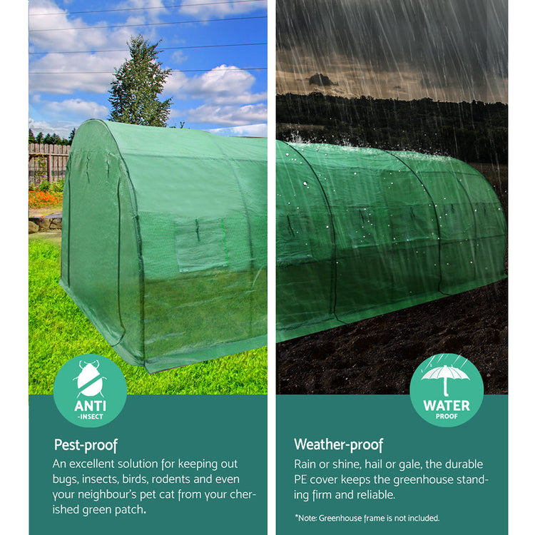 NNEDSZ Greenfingers Greenhouse 4X3X2M Garden Shed Green House Polycarbonate Storage-4