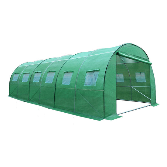 NNEDSZ Greenfingers Greenhouse 6MX3M Garden Shed Green House Storage Tunnel Plant Grow-0