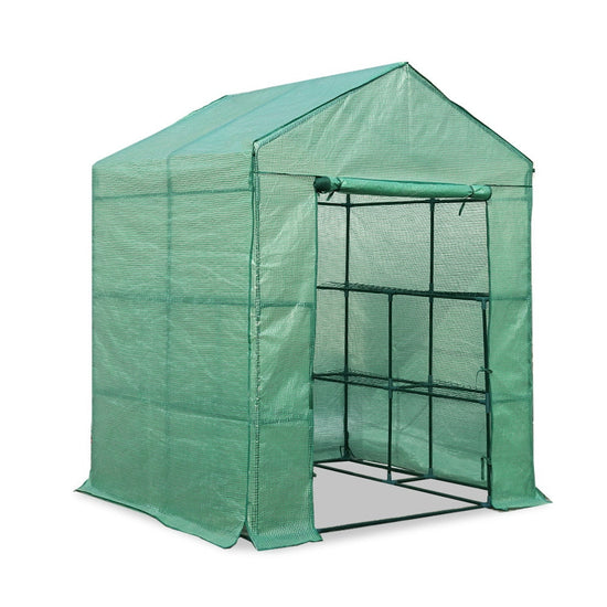 NNEDSZ Greenfingers Greenhouse Green House Tunnel 2MX1.55M Garden Shed Storage Plant-0
