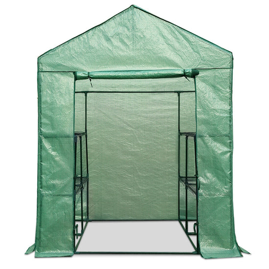 NNEDSZ Greenfingers Greenhouse Green House Tunnel 2MX1.55M Garden Shed Storage Plant-1