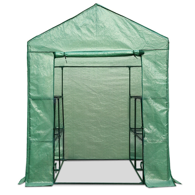NNEDSZ Greenfingers Greenhouse Green House Tunnel 2MX1.55M Garden Shed Storage Plant-1