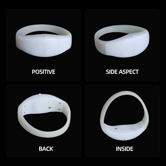 Party Supplies Decorations Wedding Sound Activated LED Wristband for Party(50 Pack)-2