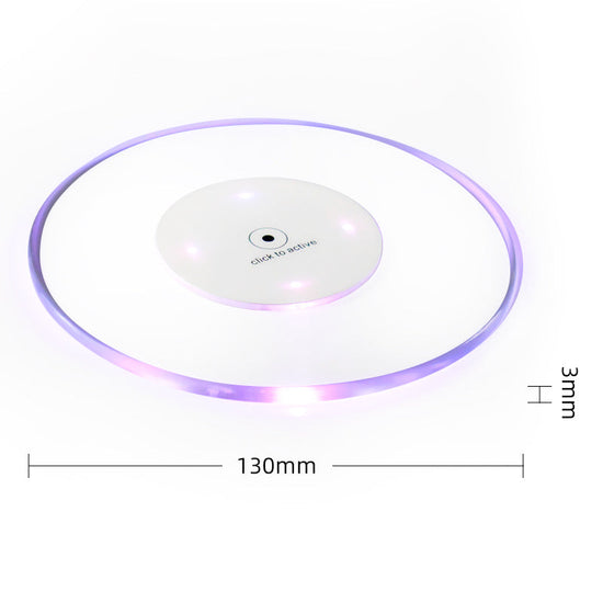Barware Party Favor Stickers Transparent LED Coasters(50Pack)-1