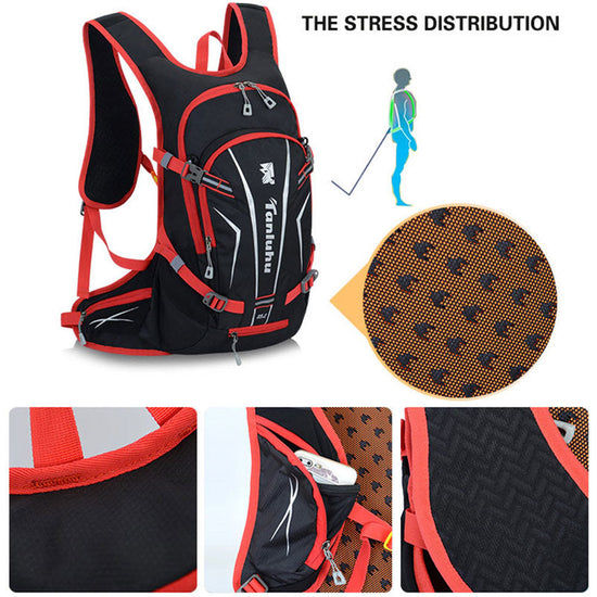 25L Sport Cycling Rid Backpack For Bicycle Women Men Bike Outdoor Running Hiking Black Reflective Cycling Backpack-1