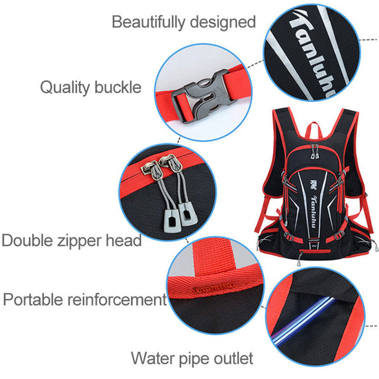 25L Sport Cycling Rid Backpack For Bicycle Women Men Bike Outdoor Running Hiking Black Reflective Cycling Backpack-3