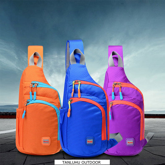 Waterproof Nylon Outdoor Sports Anti Theft Bag Climbing Hiking Cycling Bottle Holder Shoulder Cross Body Chest Bag-0