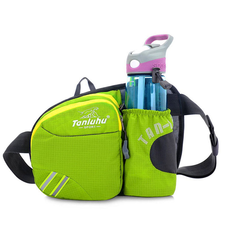 Wautton Outdoor Hiking Walking Waist Pack With Bottle Holder-0