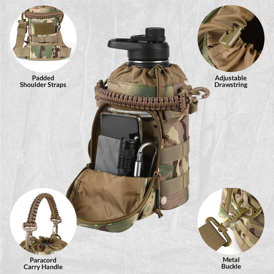 VOTAGOO® 64Oz Tactical Water Bottle-2