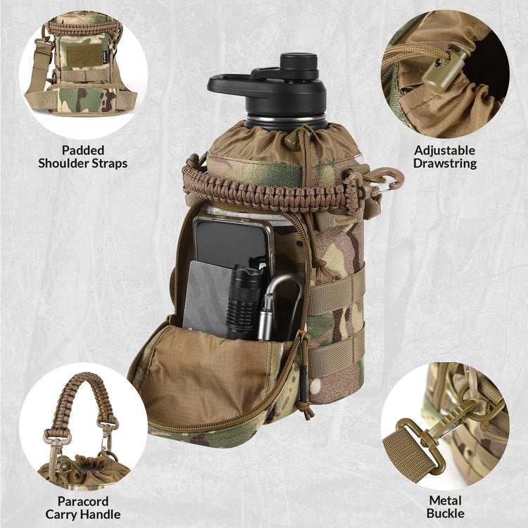 VOTAGOO® 64Oz Tactical Water Bottle-2