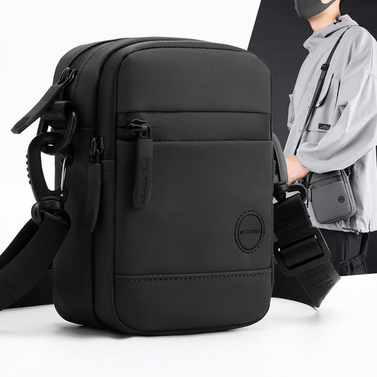 Men's Waterproof Nylon Crossbody Bag - Lightweight & Durable Everyday Travel Bag with Adjustable Strap-1