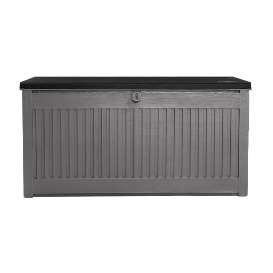 NNEDSZ Outdoor Storage Box Container Garden Toy Indoor Tool Chest Sheds 270L Dark Grey-2