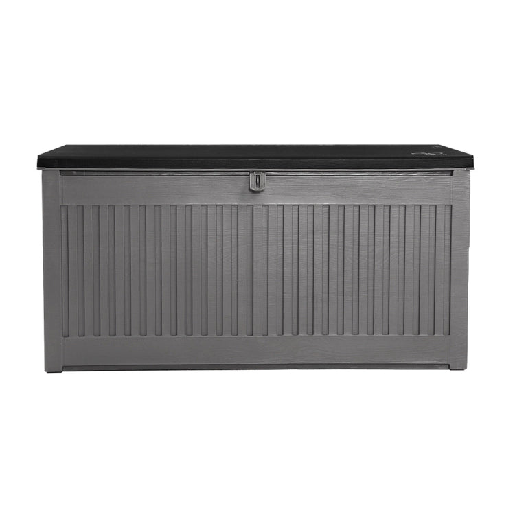 NNEDSZ Outdoor Storage Box Container Garden Toy Indoor Tool Chest Sheds 270L Dark Grey-2