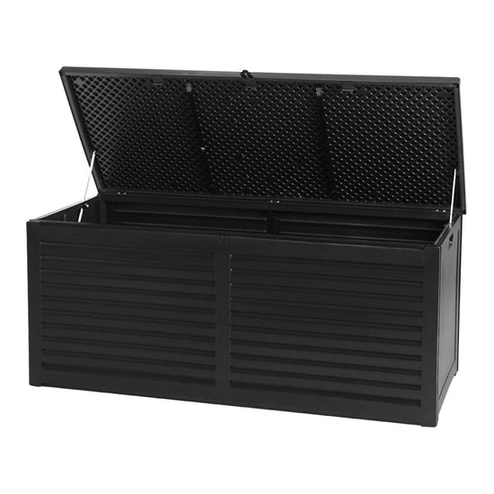 NNEDSZ Outdoor Storage Box Container Indoor Garden Toy Tool Sheds Chest 490L-0