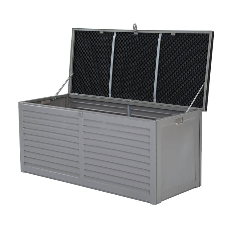 NNEDSZ Outdoor Storage Box 490L Bench Seat Indoor Garden Toy Tool Sheds Chest-0