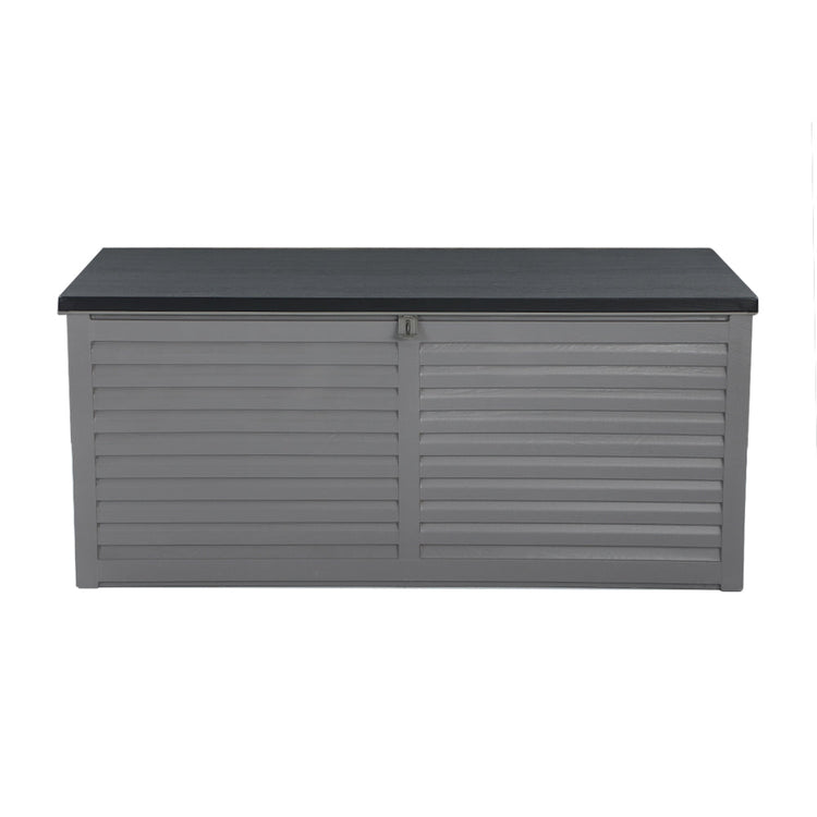 NNEDSZ Outdoor Storage Box 490L Bench Seat Indoor Garden Toy Tool Sheds Chest-2