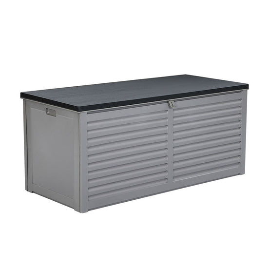 NNEDSZ Outdoor Storage Box 490L Bench Seat Indoor Garden Toy Tool Sheds Chest-3