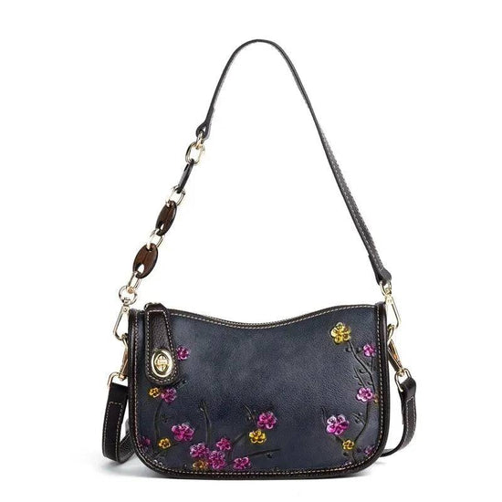 Rossie Viren Vintage Leather Hobo Underarm Shoulder Bag-2