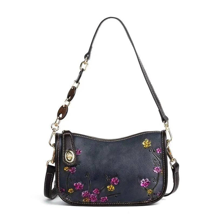 Rossie Viren Vintage Leather Hobo Underarm Shoulder Bag-2