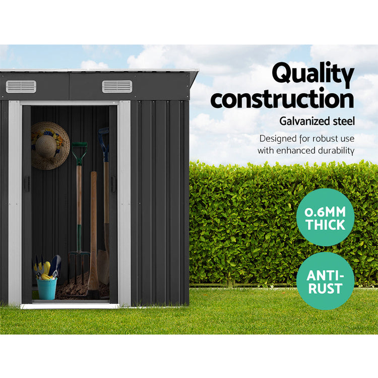 NNEDSZ Garden Shed Outdoor Storage Sheds Tool Workshop 1.94x1.21M with Base-3