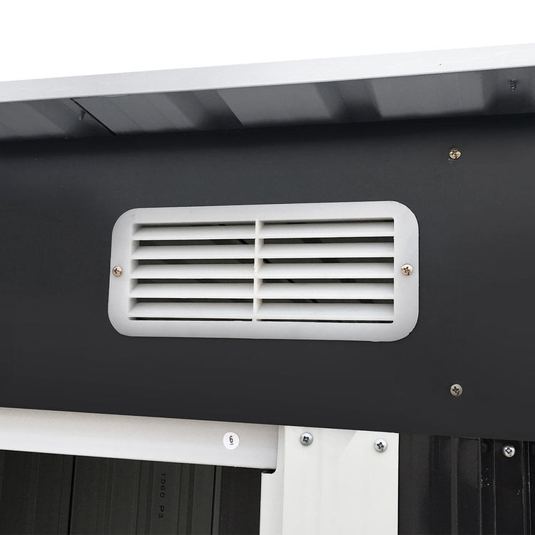 Giantz Garden Shed 2.38x1.31M Sheds Outdoor Storage Tool Metal Workshop Shelter Sliding Door-4