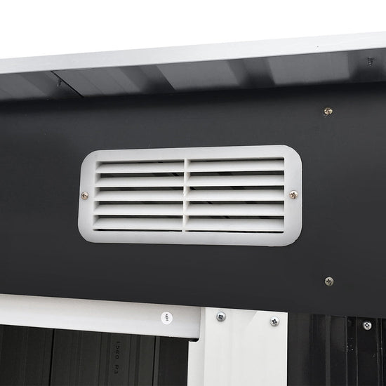 Giantz Garden Shed 2.38x1.31M w/Metal Base Sheds Outdoor Storage Tool Workshop Sliding Door-4