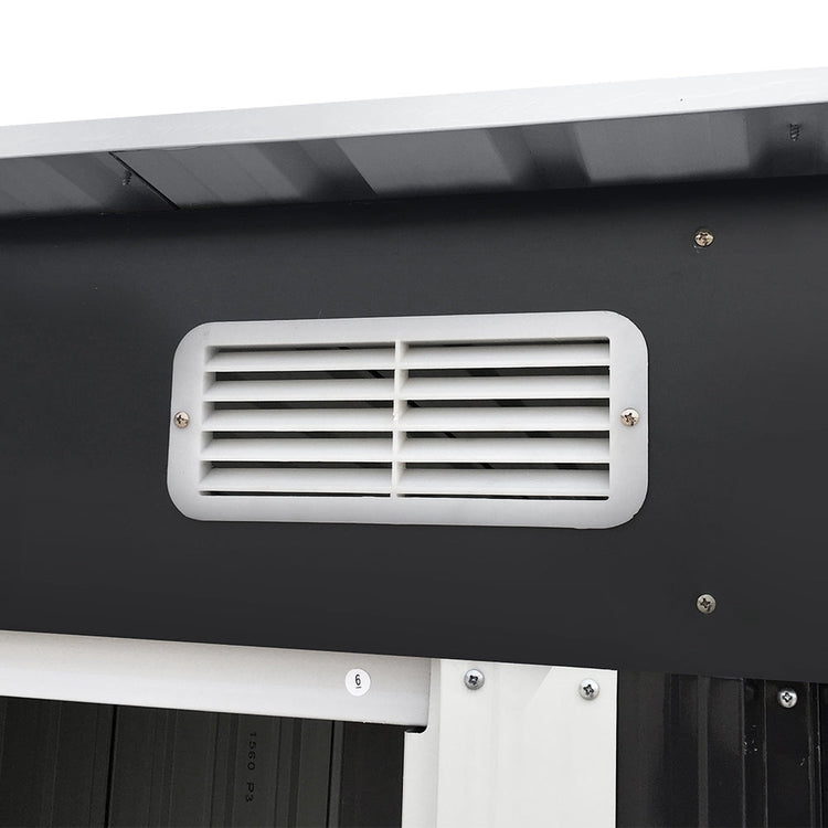 Giantz Garden Shed 2.38x1.31M w/Metal Base Sheds Outdoor Storage Tool Workshop Sliding Door-4