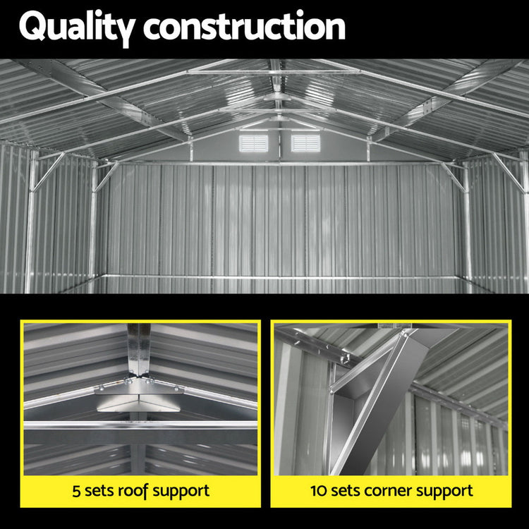 NNEDSZ Giantz Garden Shed Sheds Outdoor Storage 3x5.38M Tool Workshop House Shelter-4