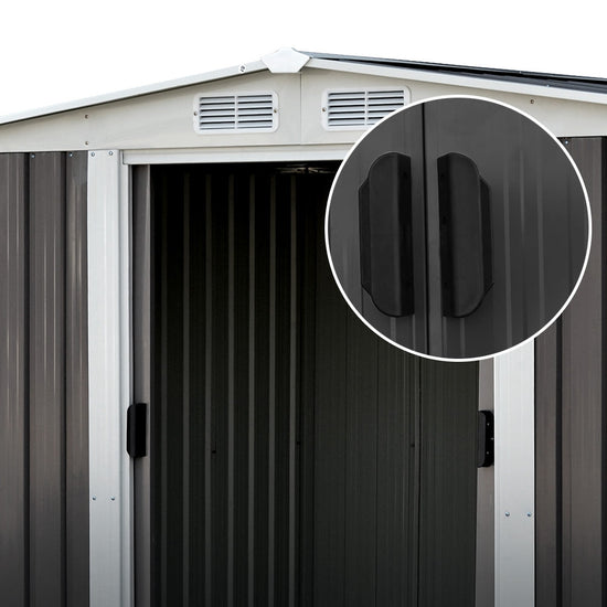 NNEDSZ Garden Shed Outdoor Storage Sheds Tool Workshop 2.57x2.05x1.78M-4