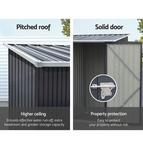 Giantz Garden Shed 0.99x1.04M Sheds Outdoor Tool Storage Workshop House Steel-4