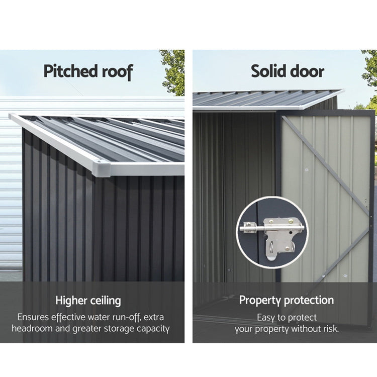 Giantz Garden Shed 0.99x1.04M Sheds Outdoor Tool Storage Workshop House Steel-4
