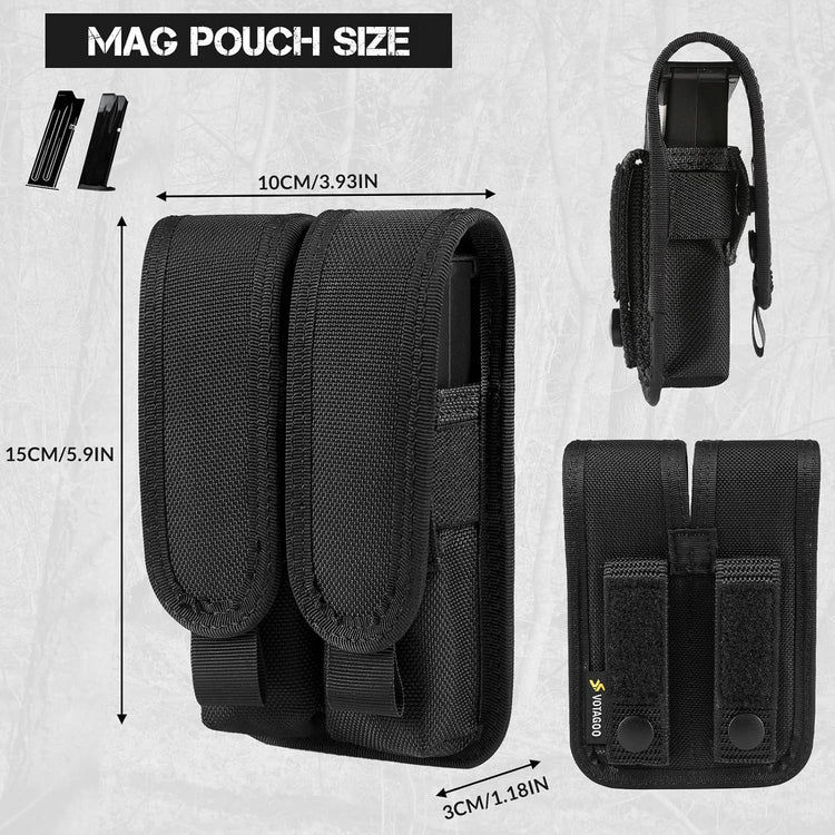 VOTAGOO® Single Double Nylon Mag Pouch-1