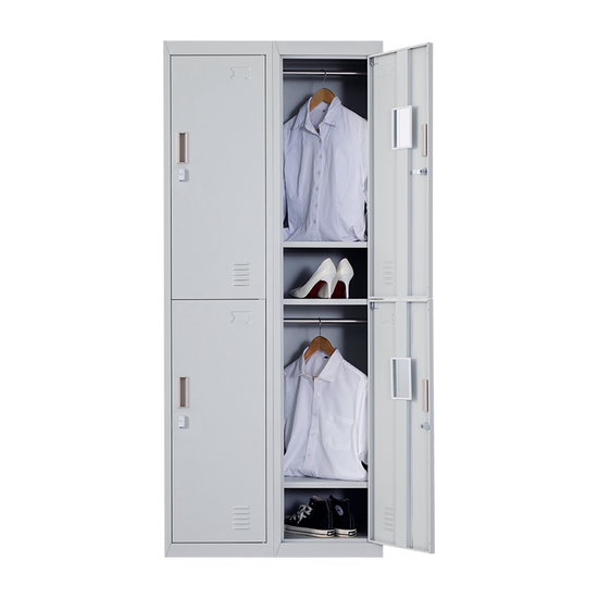 NNEDSZ Four-Door Office Gym Shed Storage Locker-4