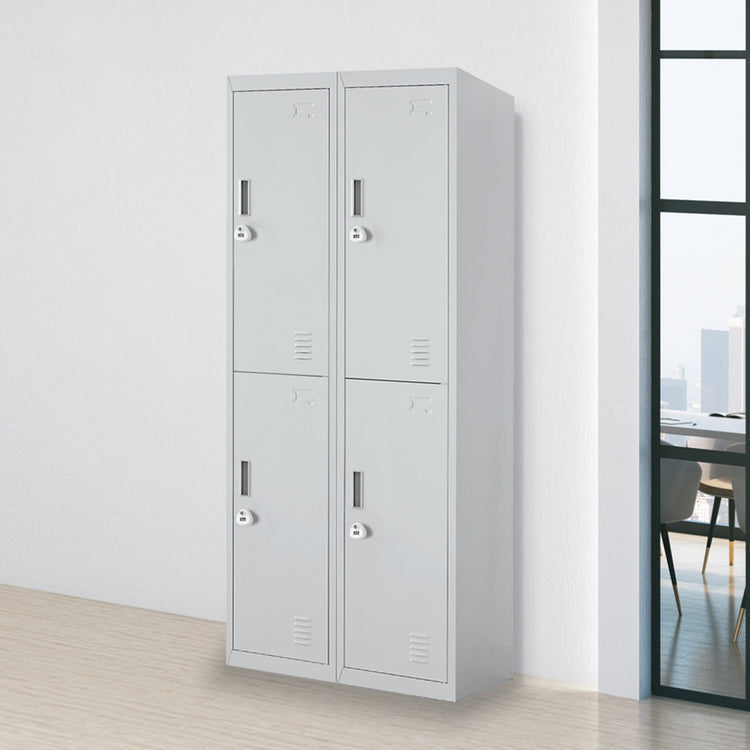 NNEDSZ Four-Door Office Gym Shed Storage Locker-1
