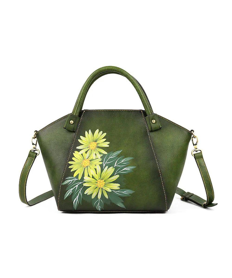 Vintage Leather Dumpling Tote Shoulder Cross Body Bag-0