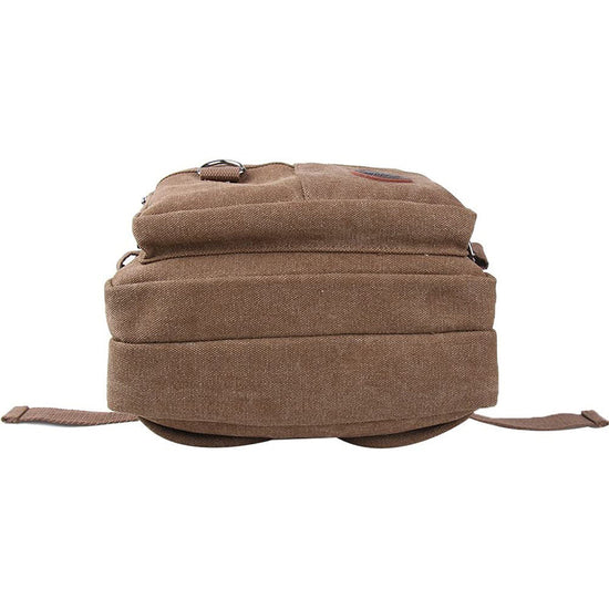 Vintage Canvas Waist Bag Multiple Pocket Fanny Pack-4