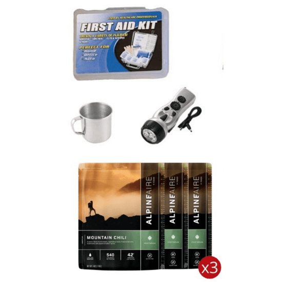 WSK 3-Day Food Storage Emergency Survival Kit with Rolling Bag-1