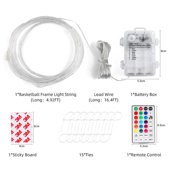 LED Basketball Hoop Lights, Remote Control 16 Color Good Gift-3