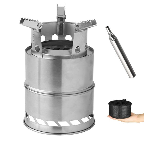 Outdoor Camping Furnace 15cm*20cm Deconstructable Wood Stoves Picnic-0
