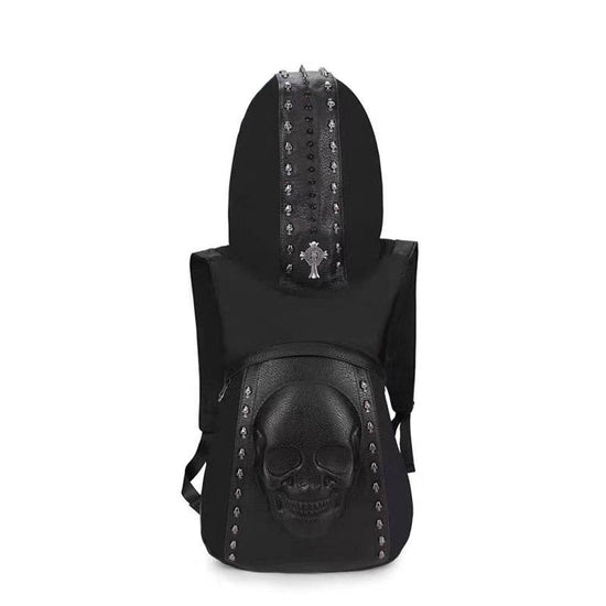 3D Backpack Mens Studded Lion King Hooded Backpack-1