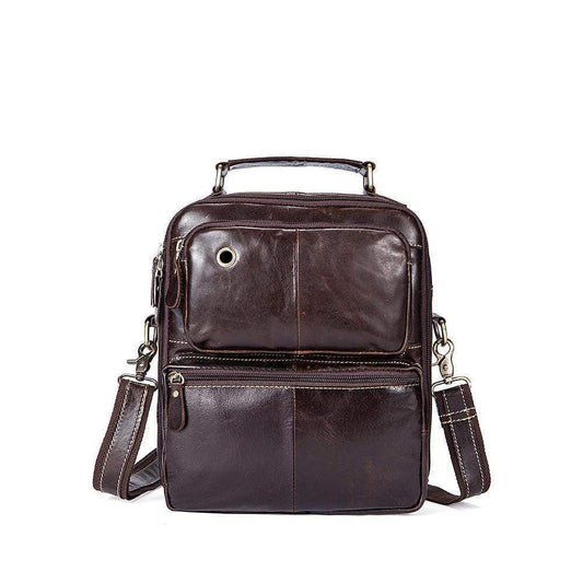 Rossie Viren  Vintage Crossbody Bag Two Pockets Front With Grab Handle And Long Shoulder Strap-0