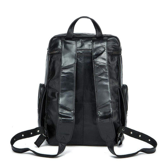 Rossie Viren  Vintage Leather Large Volume  Backpack,Rucksack,Knapsack For Men-4