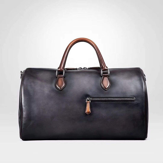 Vintage Leather Large Boston Duffle Bag, Leather Overnight Bag, Gym Bags,-5