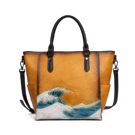 Womens shopper large vintage-leather tote-0