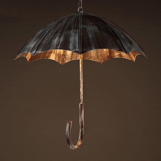 umbrella wind industrial loft wrought iron  pendant lights personality Art pendant lamp